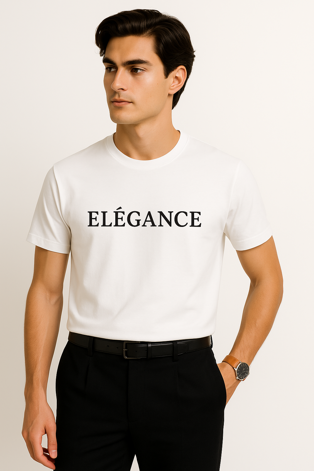 T-shirt unisexe en coton biologique Elegance