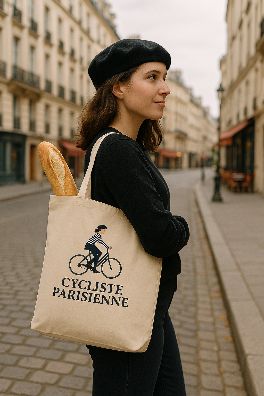 Tote Bag "Cycliste Parisienne"