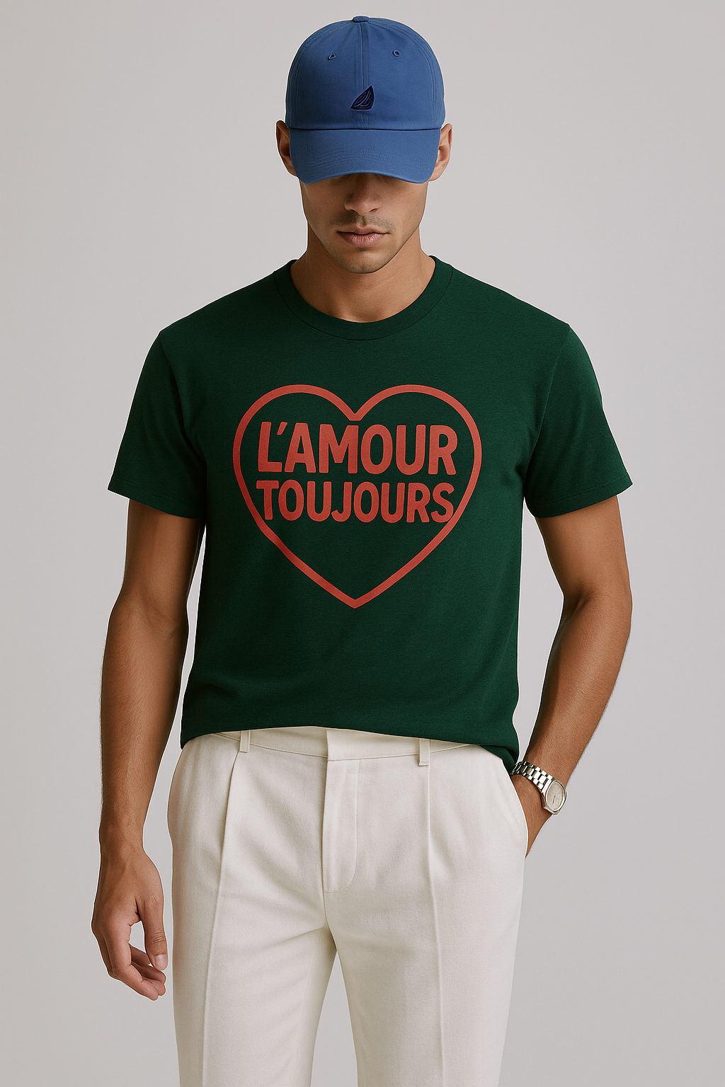 T-shirt “L’Amour Toujours” – Un classique romantique au look vintage