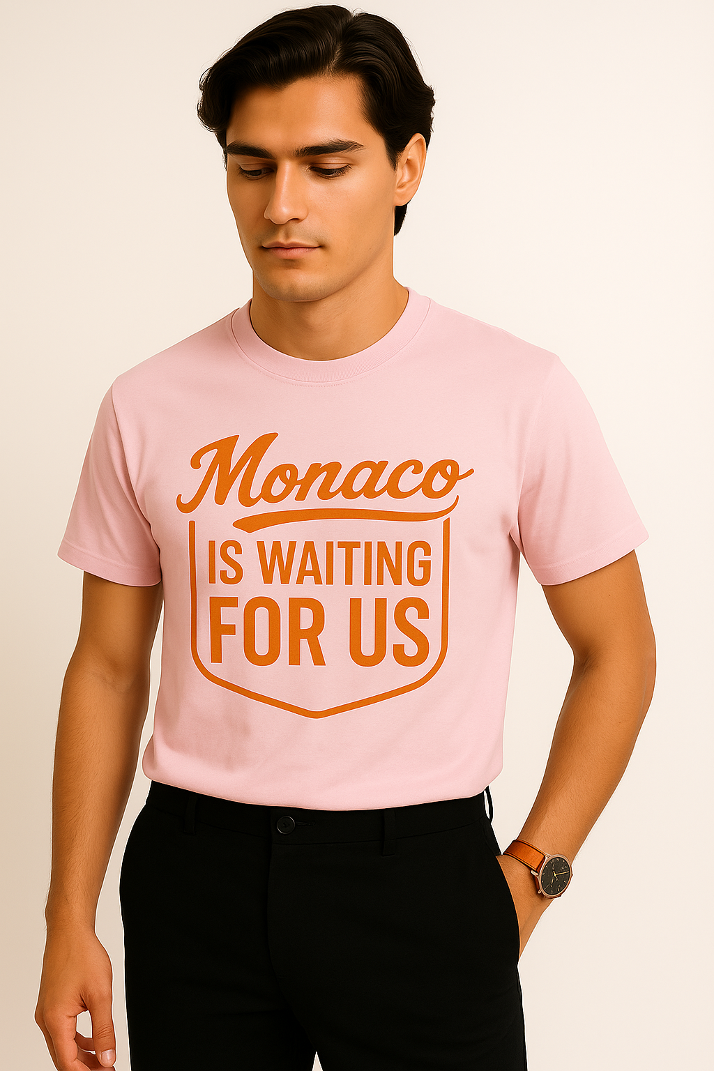 T-shirt  – "Monaco is waiting for us"