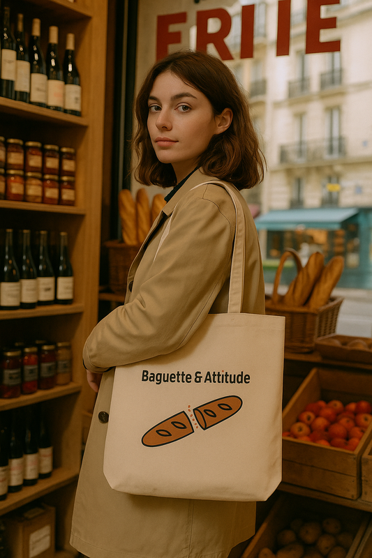 Tote Bag "Baguette & Attitude"