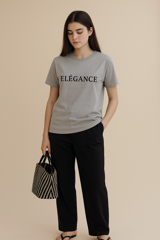 T-shirt unisexe en coton biologique Elegance