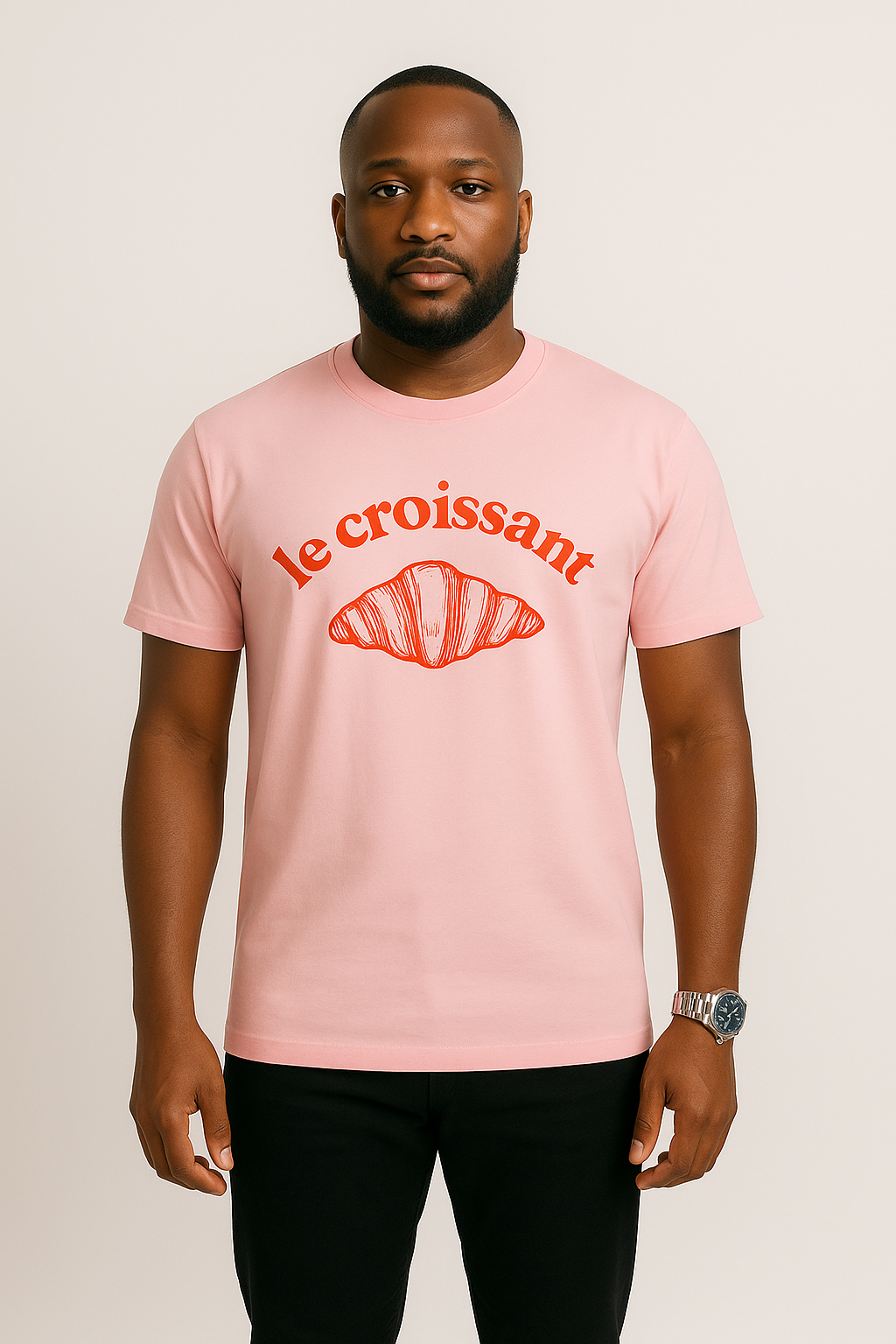 T-shirt unisexe “le croissant” – Fierté à la française