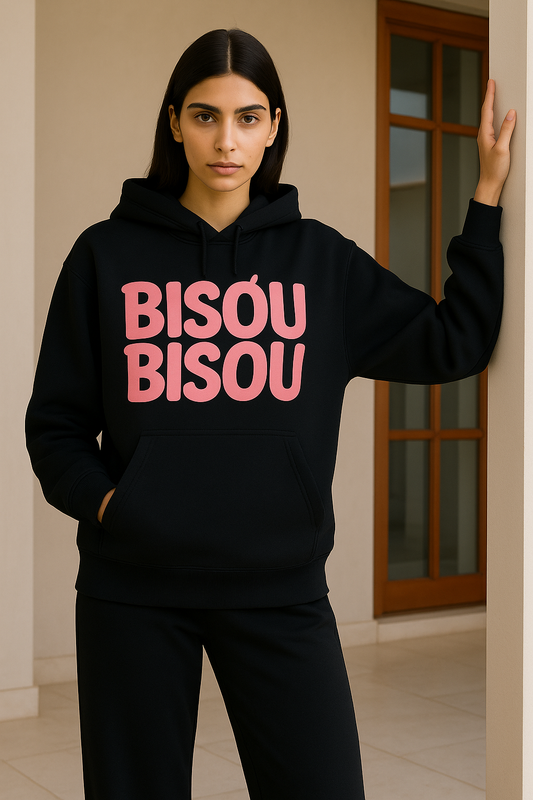 BISÓU BISOU – Sweat à Capuche Unisexe Doux & Stylé