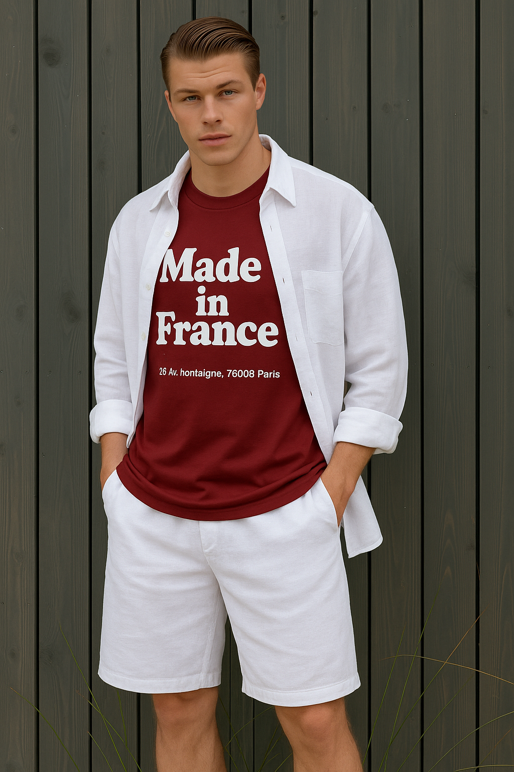 Made in France – 26 Av. Montaigne, 75008 Paris | T-shirt Minimaliste Français