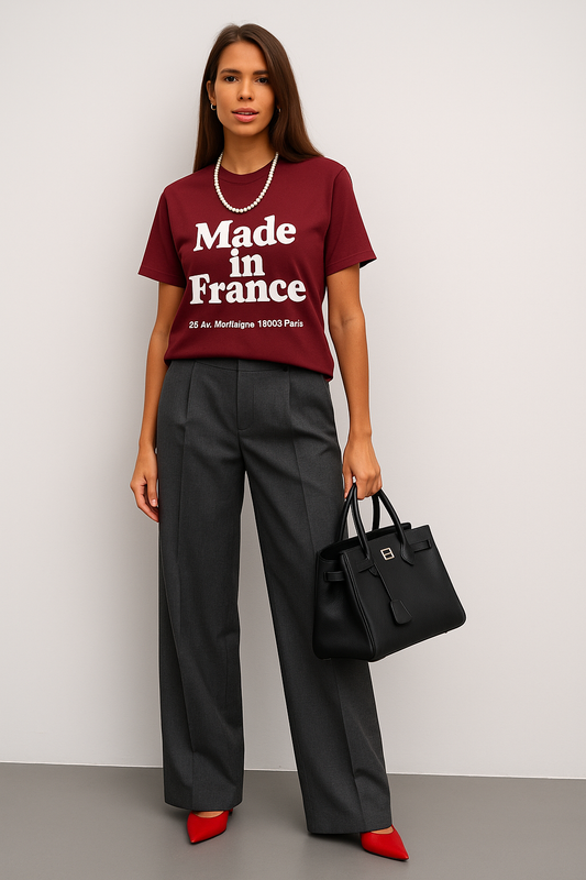 Made in France – 26 Av. Montaigne, 75008 Paris | T-shirt Minimaliste Français